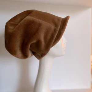 Women’s designer wool lined slouch hat with brim